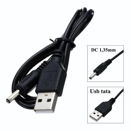 Cablu USB tata mufa 1.35DC 0.6m