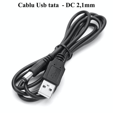 Cablu USB tata mufa 2.1DC 0.6m