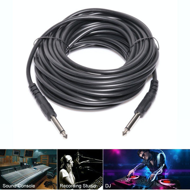 Cablu audio jack 6.3mm tata 3mm 10m