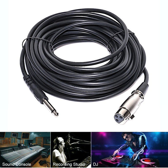 Cablu audio tata XLR mama 10m 3mm