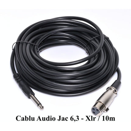 Cablu audio tata XLR mama 10m 3mm