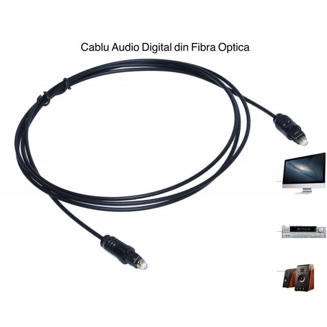 Cablu audio optic 1.5m pentru conectare