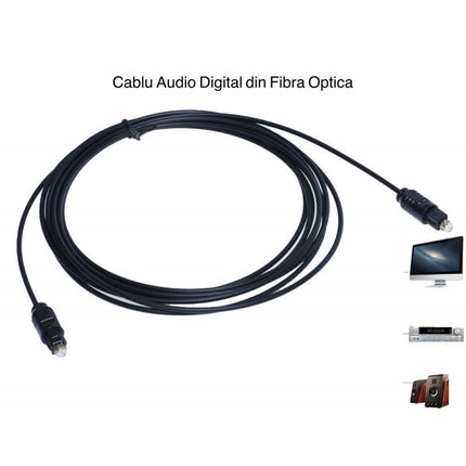 Cablu audio optic 3m pentru conectare