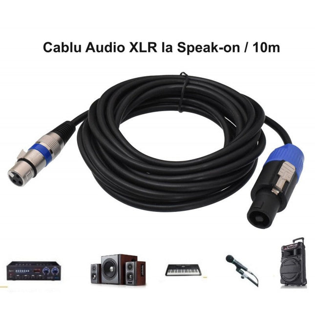 Cablu audio XLR mama Speak On 10m