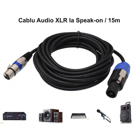 Cablu audio XLR mama Speak On 15m