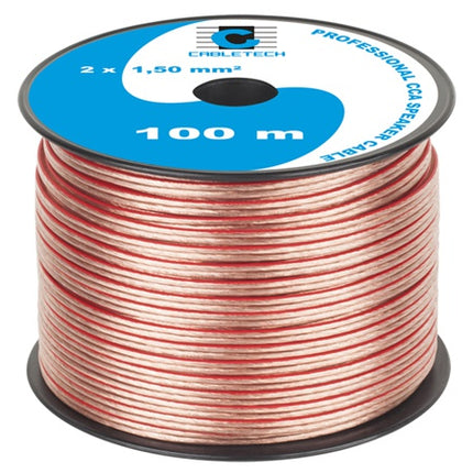 Cablu bifilar panglica transparent (tip siliconic) pentru boxe 2 x 1,5 KAB0358