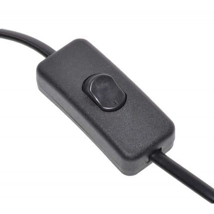 Cablu intrerupator stecher negru pentru conectare