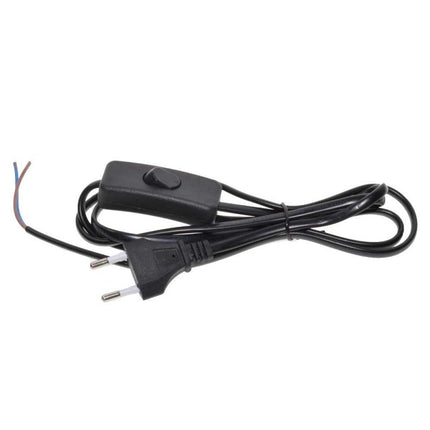 Cablu intrerupator stecher negru pentru conectare