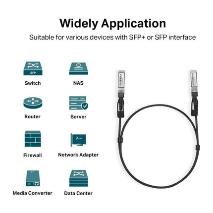 Cablu DAC SFP+ TP-Link TL-SM5220-1M, 10 Gbps, 1 m, pentru switch-uri si servere - imagine 7