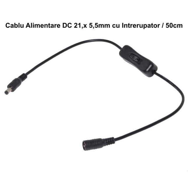 Cablu intrerupator DC 5mm pentru conectare - Aparataj electric
