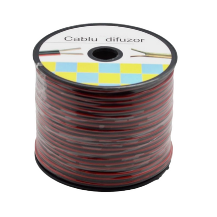 Cablu difuzor bifilar rosu-negru 1,5mm²