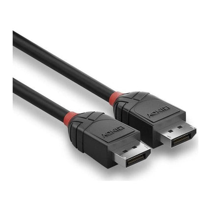 Cablu DisplayPort 1.2 Lindy Black Line, 1.5 m, 4K 60 Hz, 21.6 Gbps, negru - imagine 2