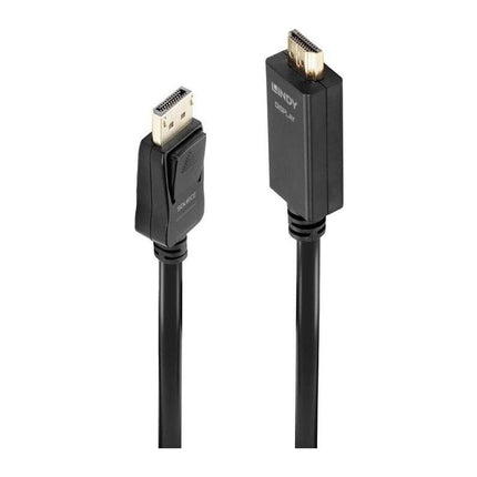 Cablu DisplayPort la HDMI Lindy, 5 m, 4K 30 Hz, 10.2 Gbps, negru - imagine 5