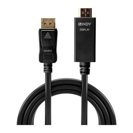 Cablu DisplayPort la HDMI Lindy, 5 m, 4K 30 Hz, 10.2 Gbps, negru - imagine 6