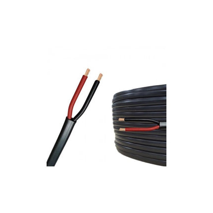 Cablu plat negru electric 2x1mm MYYUP 100M