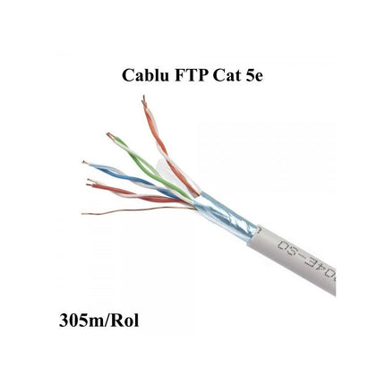 Cablu Cat5e FTP Aliaj 8 fire