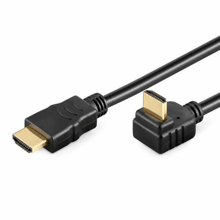Cablu HDMI 19p - 19p 1,5m gold 90 grade
