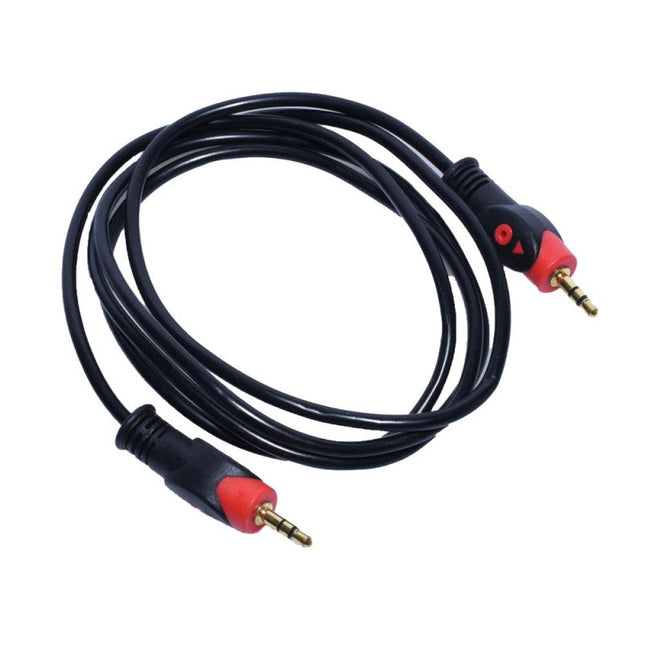 Cablu jack 3.5mm tata rosu 5mm 1.5m