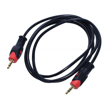Cablu jack 3.5mm tata rosu 5mm 1.5m