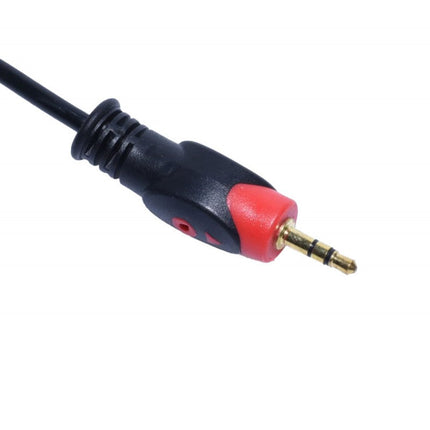 Cablu jack 3.5mm tata rosu 5mm 1.5m