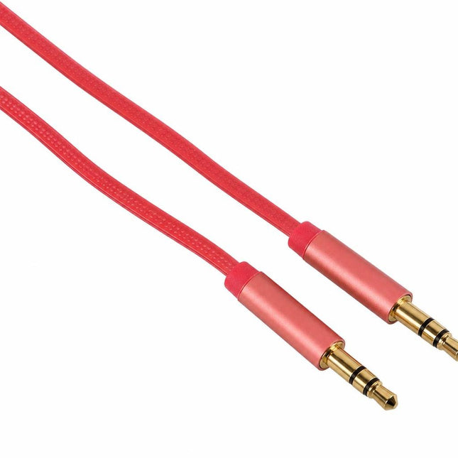 Cablu jack3.5 tata- jack3.5 tata plat flexibil mufe metalice ros