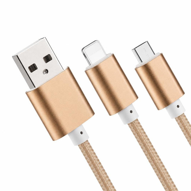 Cablu microusb cu aspect de fir impletit