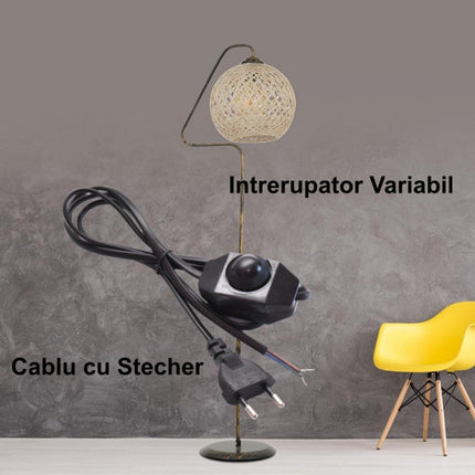 Cablu alimentare variator 1.5m negru