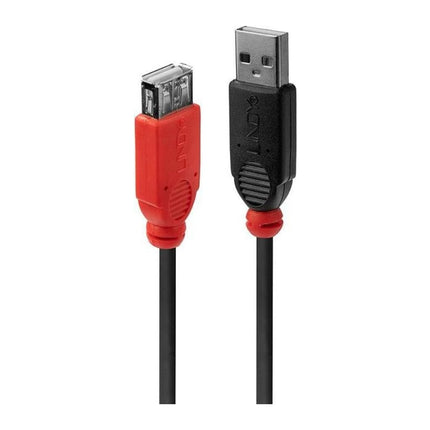 Cablu prelungitor USB 2.0 activ Lindy Slim, USB-A tata la USB-A mama, 5 m, negru - imagine 3