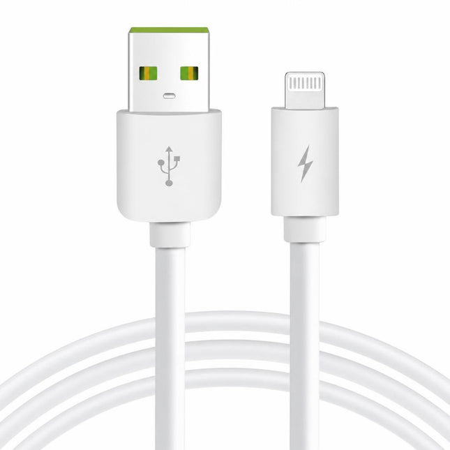 Cablu USB iPhone 5 / 6 / 7 Fast Charge 2,4A alb A-01 TED501113 - oferta