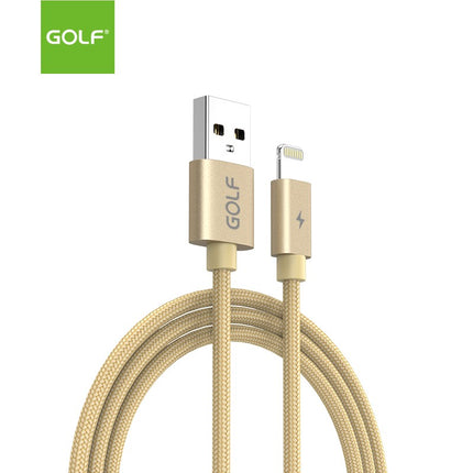 Cablu Incarcare USB iPhone Data Sync Quick, Culoare Auriu, Incarca cu 5A, Golf 76I