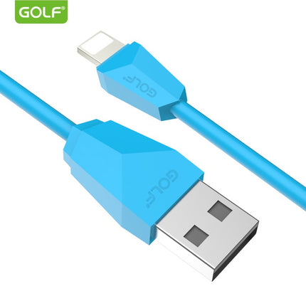 Cablu Incarcare USB iPhone Diamond Sync, Culoare Albastru, Incarca cu 2A, Golf 27I