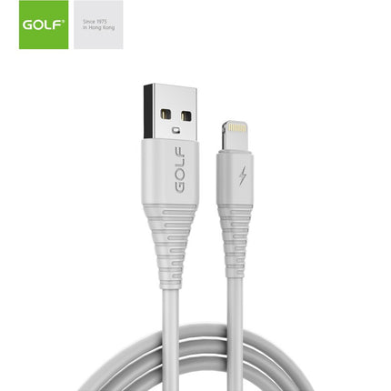 Cablu Incarcare USB iPhone Flying Fish Fast, Culoare Alb, Incarca cu 3A, Golf 64I