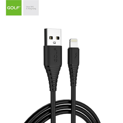 Cablu Incarcare USB iPhone Flying Fish Fast, Culoare Negru, Incarca cu 3A, Golf 64I