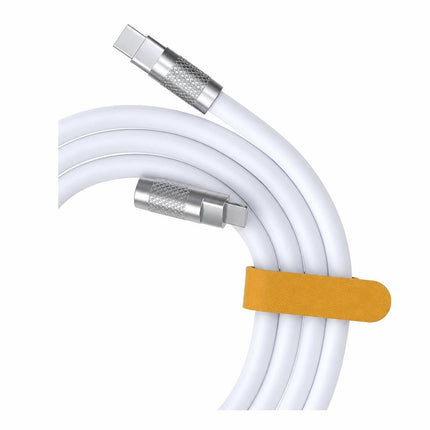 Cablu USB iPhone 5 / 6 / 7  Golf Super Charge Tube Cable OD 6A  120W ALB GC-98i