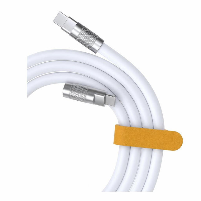 Cablu USB iPhone 5 / 6 / 7  Golf Super Charge Tube Cable OD 6A  120W ALB GC-98i