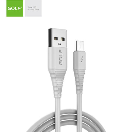 Cablu Incarcare microUSB Flying Fish Fast, Culoare Alb, Incarca cu 3A, Golf 64M