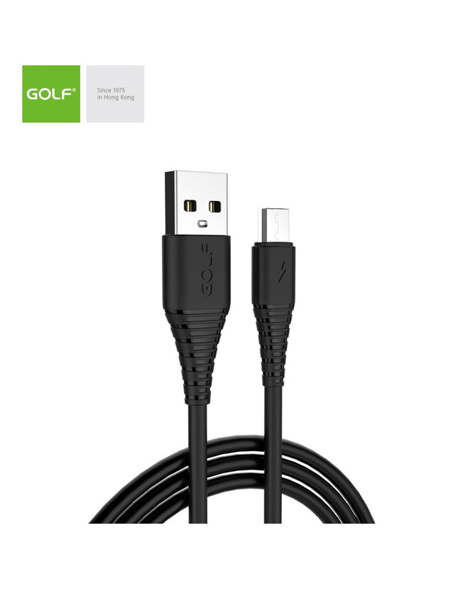 Cablu Incarcare microUSB Flying Fish Fast, Culoare Negru, Incarca cu 3A, Golf 64M