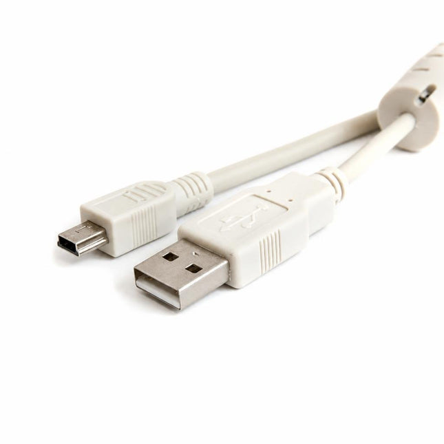 Cablu USB tata la mini USB 1,5 ml. alb TED500932 / 2853L-1.5