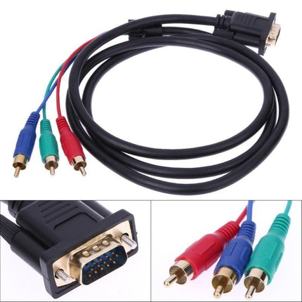 Cablu VGA 3RCA 1.5m pentru conectare