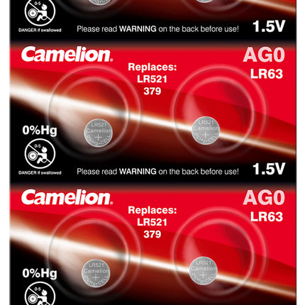 Baterii Ceas SR521SW AG0 LR521 G0 1.5V 15mAh Camelion Blister 10