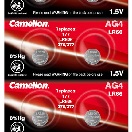 Baterii Ceas SR626SW AG4 LR626 G4 1.5V 50mAh Camelion Blister 10