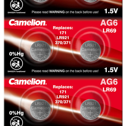 Baterii Ceas SR920SW AG6 LR921 G6 1.5V 45mAh Camelion Blister 10