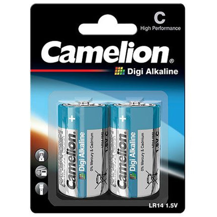 Baterii Alcaline C R14 1.5V Camelion Digi Blister 2