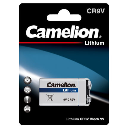Baterie Litiu 9V 6F22 6LR61 100mAh, Dimensiuni 48.5 x 17.5 x 25.3 mm Camelion Blister 1