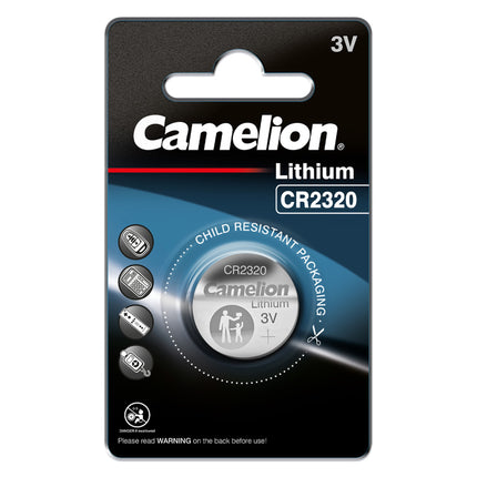 Baterie Litiu 3V CR2320 130mAh, Dimensiuni 23 x 20 mm Camelion Blister 1