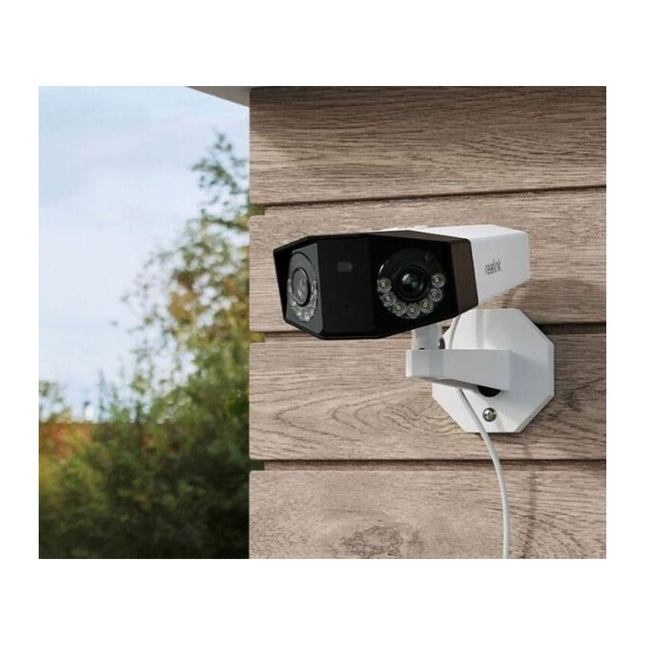 Camera IP PoE Reolink Duo 2 (P730), 4K 8MP, obiectiv dual 180°, detectie AI, spoturi LED