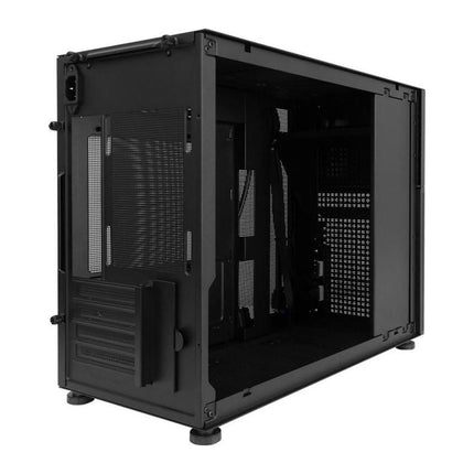 Carcasa PC 1stPlayer MI6-EV, Micro-ATX, display 8 inch, sticla securizata, 4 ventilatoare ARGB, negru - imagine 7