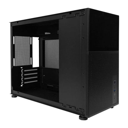 Carcasa PC 1stPlayer MI6-EV, Micro-ATX, display 8 inch, sticla securizata, 4 ventilatoare ARGB, negru - imagine 8