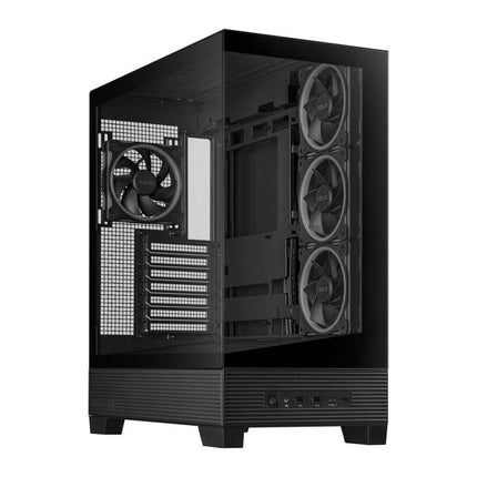 Carcasa PC ASUS A31 Plus TG ARGB, Mid Tower, sticla securizata, 4 ventilatoare ARGB, negru - imagine 2