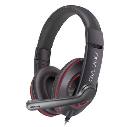 Casca cu microfon pe brat, conectare jack 2x 3,5mm Ovleng X10 Gaming TED288213 / TED647066 - PM1